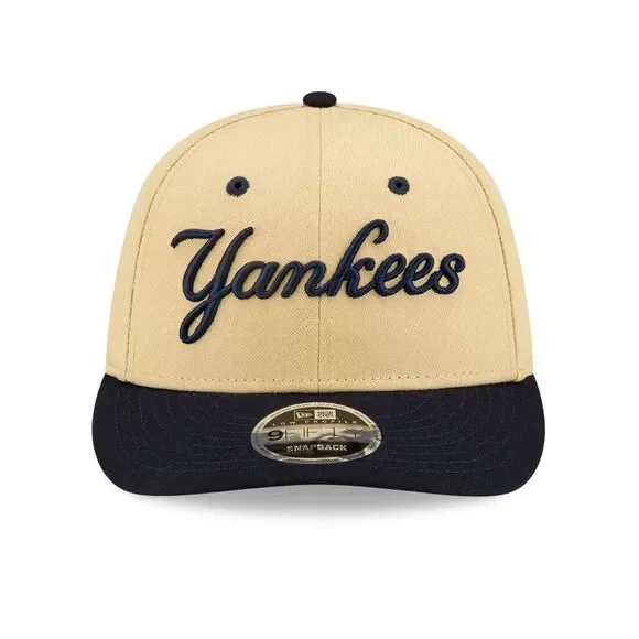 New Era X Felt 9FIFTY 60505617 Snapback Hat Men's Beige New York Yankees LW162 - Picture 6 of 6